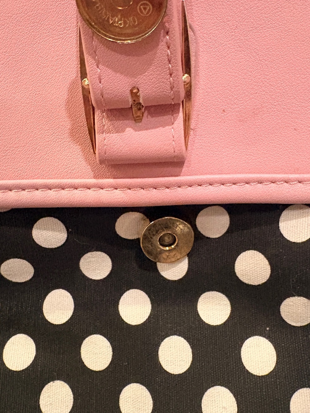 Pink Polka Dot laptop bag Satchel - Picture 4 of 6